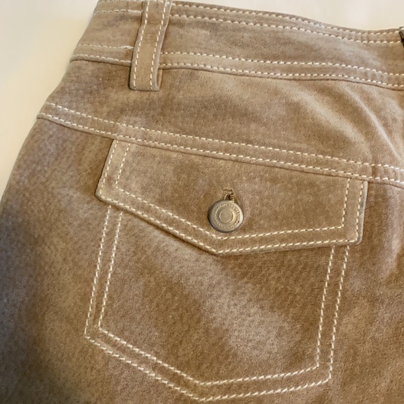 Loft Ann Taylor Soft Tan Leather Pants - Size 4 - Picture 7 of 15